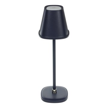 LED Zatemnitvena polnilna namizna svetilka LED/3W/1800 mAh temno modra