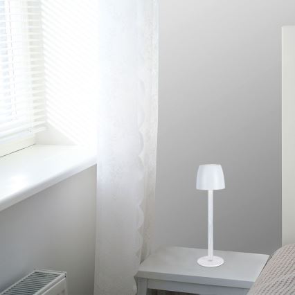 LED Zatemnitvena polnilna namizna svetilka na dotik LED/3W/5V 3000K 1800 mAh črna