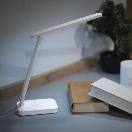 LED Zatemnitvena polnilna namizna svetilka LED/5W/3,7V 3000K/4000K/6500K 800mAh bela