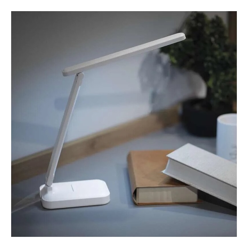 LED Zatemnitvena polnilna namizna svetilka LED/5W/3,7V 3000K/4000K/6500K 800mAh bela
