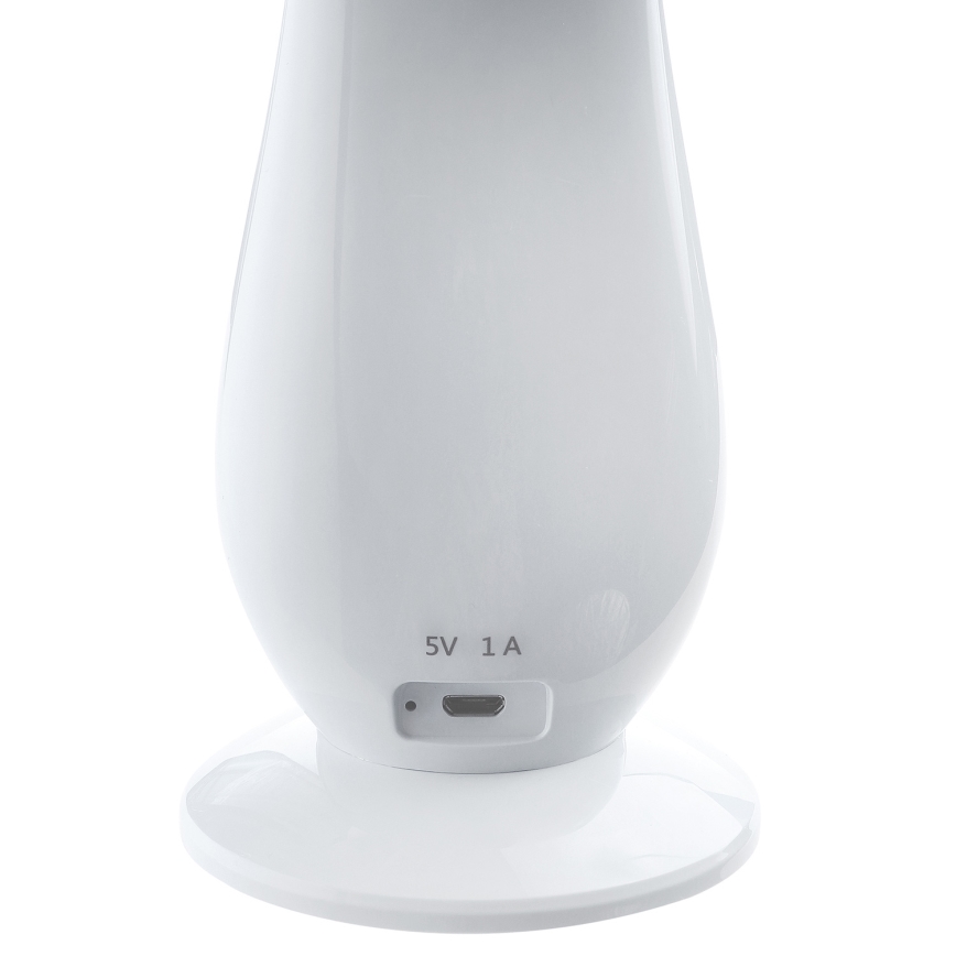 LED Zatemnitvena polnilna namizna svetilka LILLY LED/4W/5V 1200 mAh bela