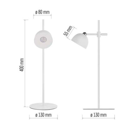 LED Zatemnitvena polnilna namizna svetilka magnetna 4v1 LED/4,2W/3,7V 4000K 1200mAh bela