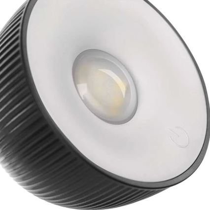 LED Zatemnitvena polnilna namizna svetilka magnetna 4v1 LED/4,2W/3,7V 4000K 1200mAh črna