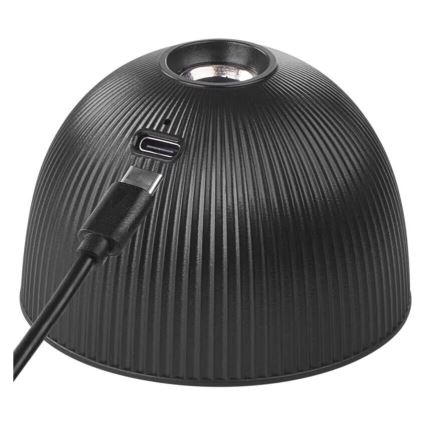 LED Zatemnitvena polnilna namizna svetilka magnetna 4v1 LED/4,2W/3,7V 4000K 1200mAh črna