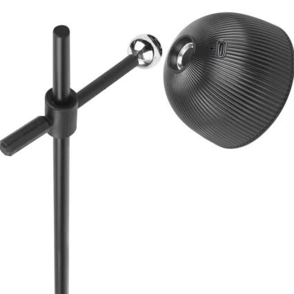 LED Zatemnitvena polnilna namizna svetilka magnetna 4v1 LED/4,2W/3,7V 4000K 1200mAh črna