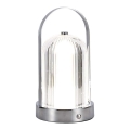 LED Zatemnitvena polnilna namizna svetilka na dotik LED/1W/5V 3000-6000K 1800 mAh mat krom