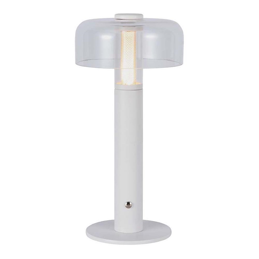 LED Zatemnitvena polnilna namizna svetilka na dotik LED/1W/5V 3000K 1800 mAh bela