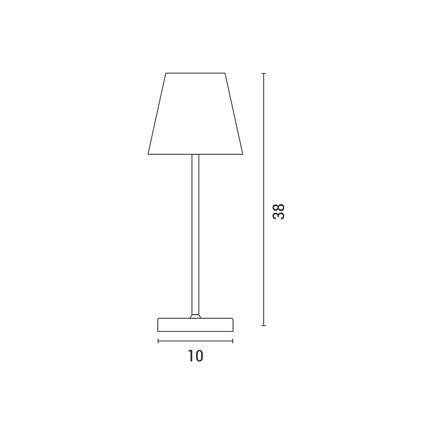 LED Zatemnitvena polnilna namizna svetilka na dotik LED/3,5W/5V 5200mAh siva