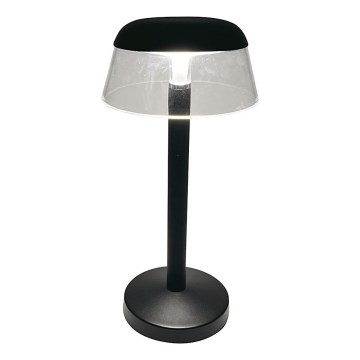 LED Zatemnitvena polnilna namizna svetilka na dotik LED/3W/5V 3000-6000K 1800 mAh črna