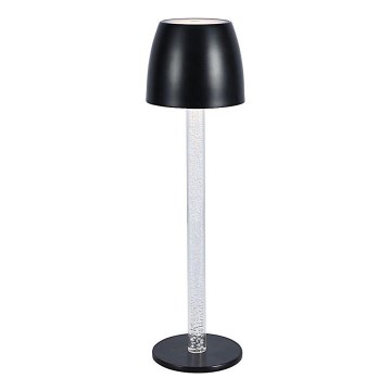 LED Zatemnitvena polnilna namizna svetilka na dotik LED/3W/5V 3000K 1800 mAh črna