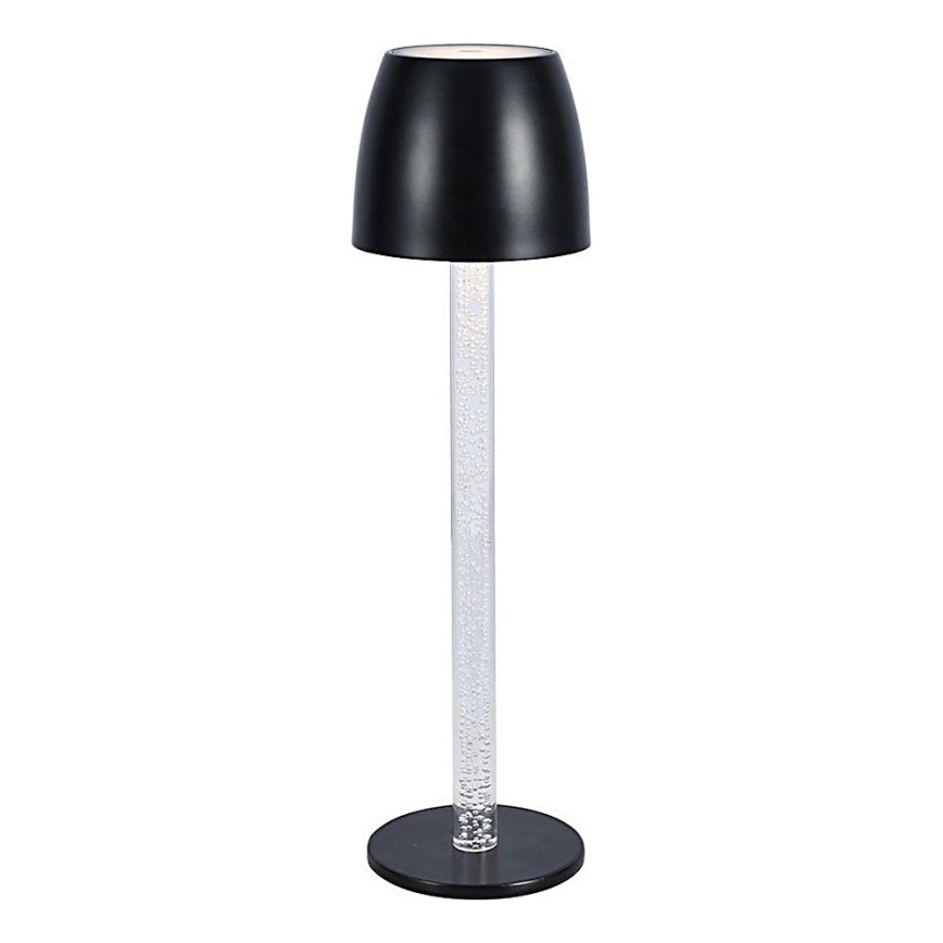 LED Zatemnitvena polnilna namizna svetilka na dotik LED/3W/5V 3000K 1800 mAh črna