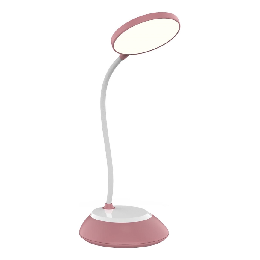 LED Zatemnitvena polnilna namizna svetilka VISUA LED/5W/5V 3000-5000K 1200 mAh roza
