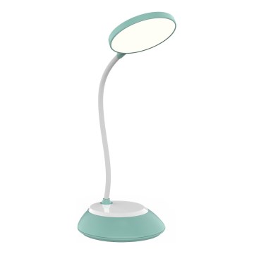 LED Zatemnitvena polnilna namizna svetilka VISUA LED/5W/5V 3000-5000K 1200 mAh turkizna