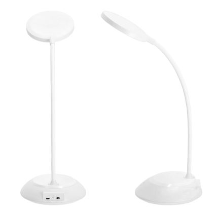 LED Zatemnitvena polnilna namizna svetilka VISUA LED/5W/5V 3000-5000K 1200 mAh bela