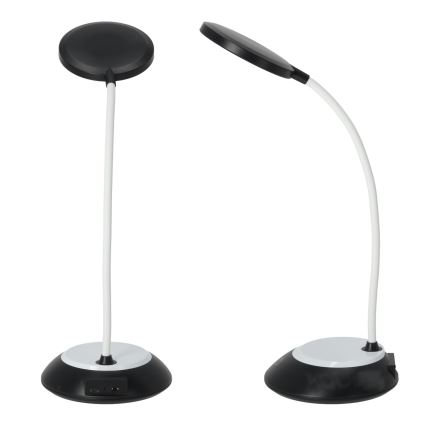 LED Zatemnitvena polnilna namizna svetilka VISUA LED/5W/5V 3000-5000K 1200 mAh črna