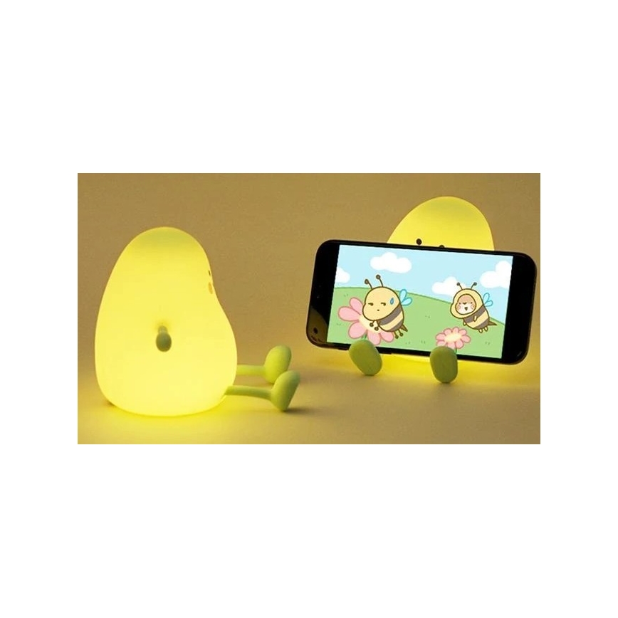 LED Zatemnitvena polnilna otroška nočna luč LED/1W/5V 3000K 800 mAh mango