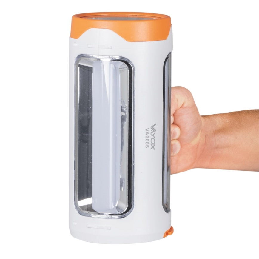 LED Zatemnitvena polnilna svetilka 2v1 s funkcijo power bank LED/5W/230V 3500 mAh