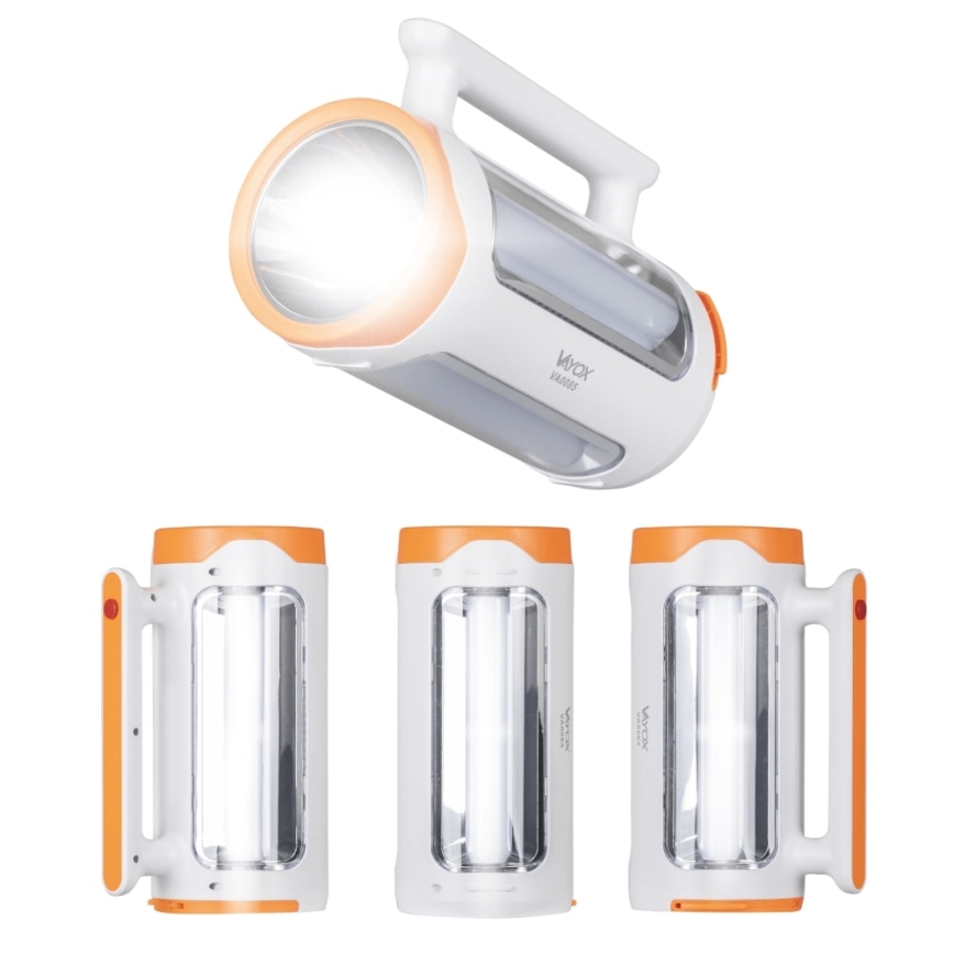 LED Zatemnitvena polnilna svetilka 2v1 s funkcijo power bank LED/5W/230V 3500 mAh