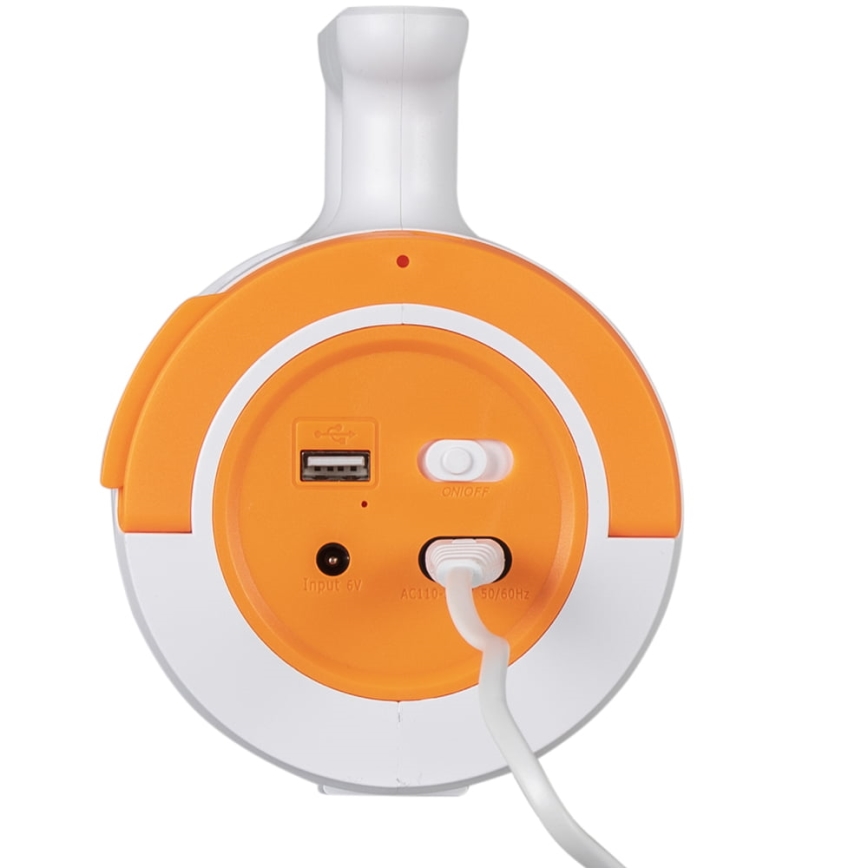 LED Zatemnitvena polnilna svetilka 2v1 s funkcijo power bank LED/5W/230V 3500 mAh
