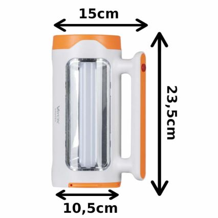 LED Zatemnitvena polnilna svetilka 2v1 s funkcijo power bank LED/5W/230V 3500 mAh