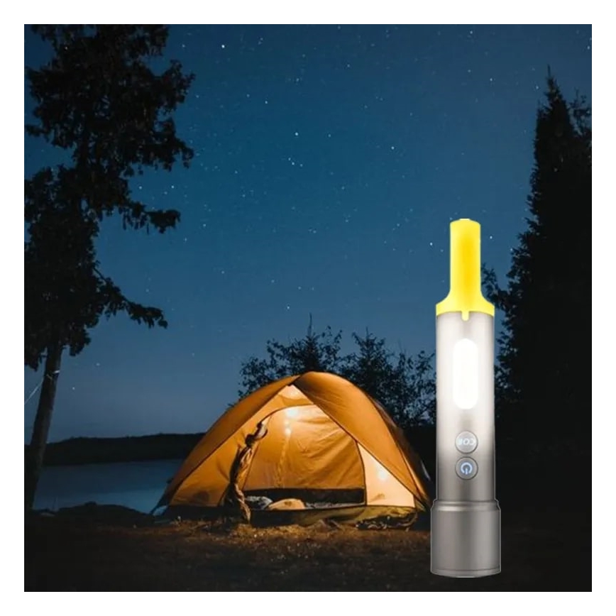LED Zatemnitvena polnilna svetilka LED/10W/5V IPX4 1200 mAh 650 lm