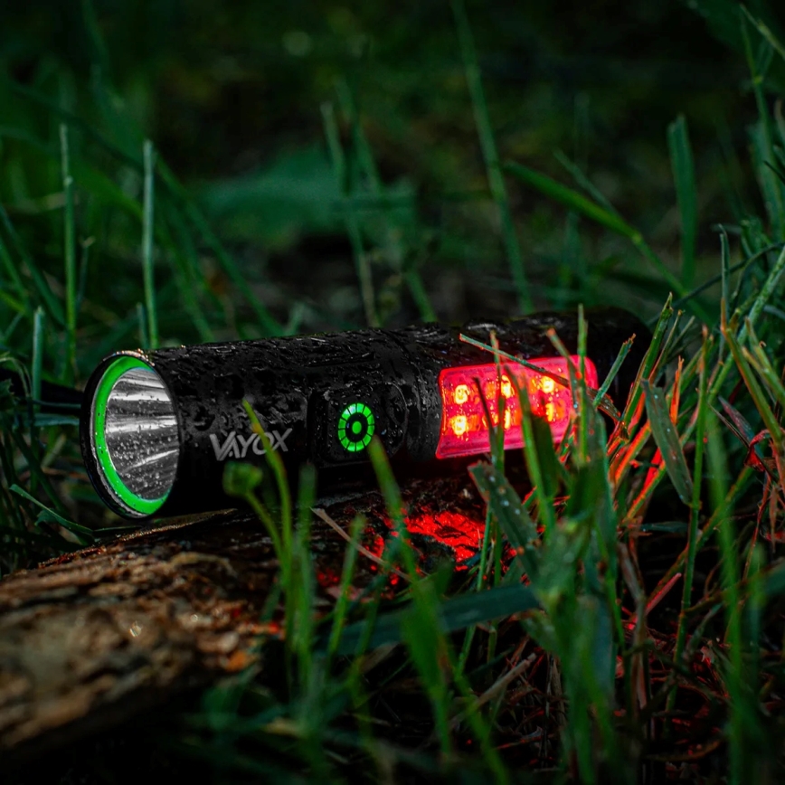 LED Zatemnitvena polnilna svetilka s rdeča luč LED/5W/5V IPX4 250 sijajni 2000 mAh
