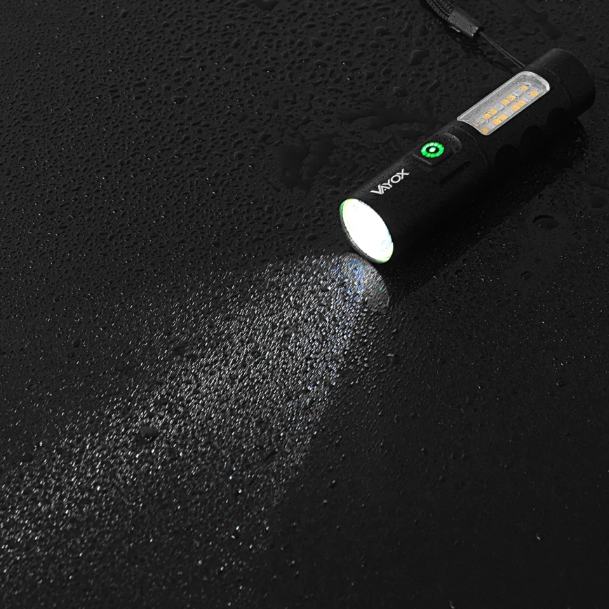 LED Zatemnitvena polnilna svetilka s rdeča luč LED/5W/5V IPX4 250 sijajni 2000 mAh