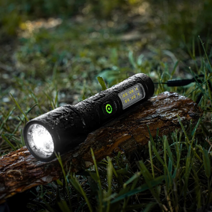 LED Zatemnitvena polnilna svetilka s rdeča luč LED/5W/5V IPX4 260 sijajni 2000 mAh