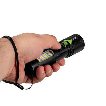 LED Zatemnitvena polnilna svetilka s rdeča luč LED/5W/5V IPX4 260 sijajni 2000 mAh