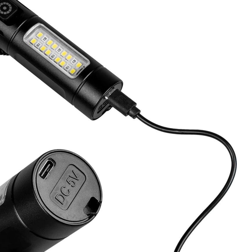 LED Zatemnitvena polnilna svetilka s rdeča luč LED/5W/5V IPX4 260 sijajni 2000 mAh