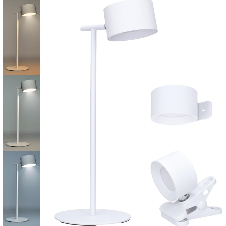 LED Zatemnitvena polnilna svetilka na dotik 3v1 LED/4W/2000 mAh 3000/4000/6500K bela