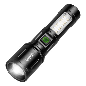 LED Zatemnitvena polnilna svetilka s rdeča luč LED/5W/5V IPX4 260 sijajni 2000 mAh