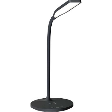 LED zatemnitvena prilagodljiva namizna svetilka na dotik s 15W brezžičnim polnjenjem Qi LED/5,5W/230V 2700-6500K črna