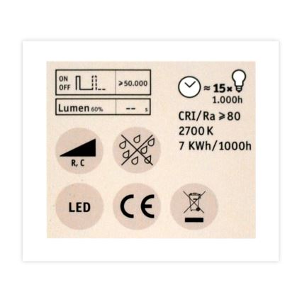 LED Zatemnitvena reflektorska žarnica GU5,3/6,5W/12V 2700K - Paulmann 28758