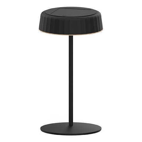 LED Zatemnitvena solarna polnilna namizna svetilka VIVIEN LED/3W/5V 2700K 1600 mAh IP54 črna