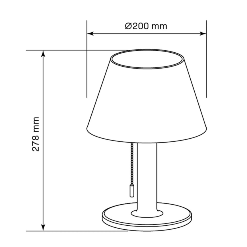 LED Zatemnitvena solarna svetilka VIOLA LED/3,7V 1200 mAh IP44