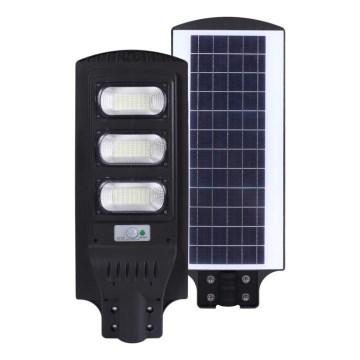 LED Zatemnitvena solarna ulica svetilka z motion in dusk senzor URBI LED/8W/3,2V 6500K IP54 10000 mAh + Daljinski upravljalnik