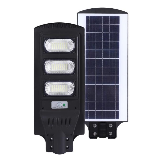 LED Zatemnitvena solarna ulica svetilka z motion in dusk senzor URBI LED/8W/3,2V 6500K IP54 10000 mAh + Daljinski upravljalnik