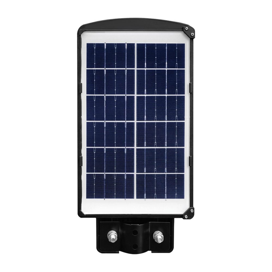 LED Zatemnitvena solarna ulična svetilka s senzorjem gibanja in mraka LED/6W/3,2V 6000K IP65 5000 mAh črna + Daljinski upravljalnik