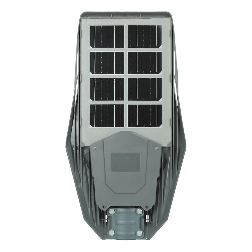 LED Zatemnitvena solarna ulična svetilka s senzorjem gibanja in mraka KERS LED/300W/3,2V 6500K 8000 mAh IP65 siva + Daljinski upravljalnik