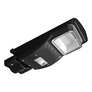 LED Zatemnitvena solarna ulična svetilka s senzorjem gibanja in mraka LED/6W/3,2V 6000K IP65 5000 mAh črna + Daljinski upravljalnik