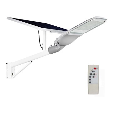 LED Zatemnitvena solarna ulična svetilka SAMSUNG CHIP LED/50W/6,4V 4000K IP65 30000 mAh + Daljinski upravljalnik