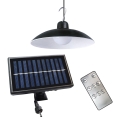 LED Zatemnitvena solarna viseča svetilka s senzorjem mraka LED/6W/3,7V 800 mAh IP44 + Daljinski upravljalnik