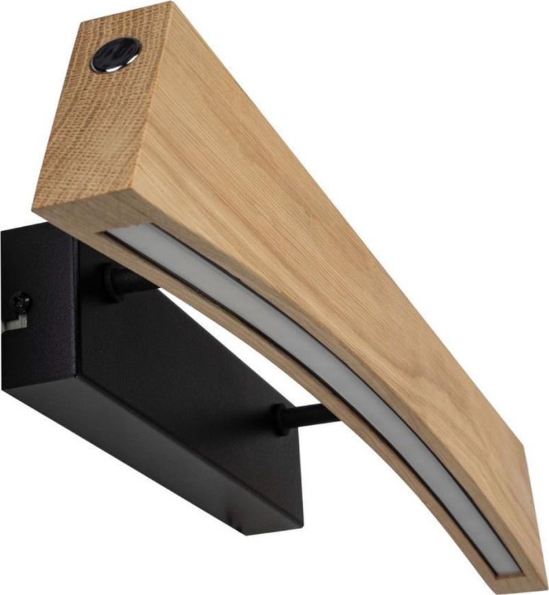 LED Zatemnitvena stenska svetilka ZIAD LED/6,5W/230V hrast