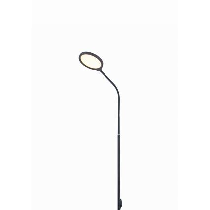 LED Zatemnitvena stoječa svetilka 2v1 LED/10W/230V 3000-4500-6500K črna