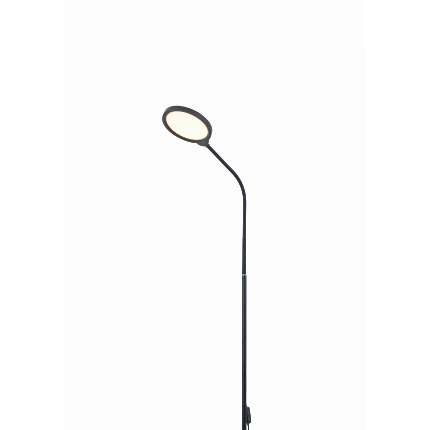 LED Zatemnitvena stoječa svetilka 2v1 LED/10W/230V 3000-4500-6500K črna