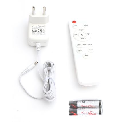 LED Zatemnitvena stoječa svetilka LED/9W/230V 3000-6500K bela + Daljinski upravljalnik