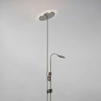 Briloner 1338-022 - LED Zatemnitvena stoječa svetilka z USB PHONE 1xLED/19,5W/230V + 1xLED/2,7W