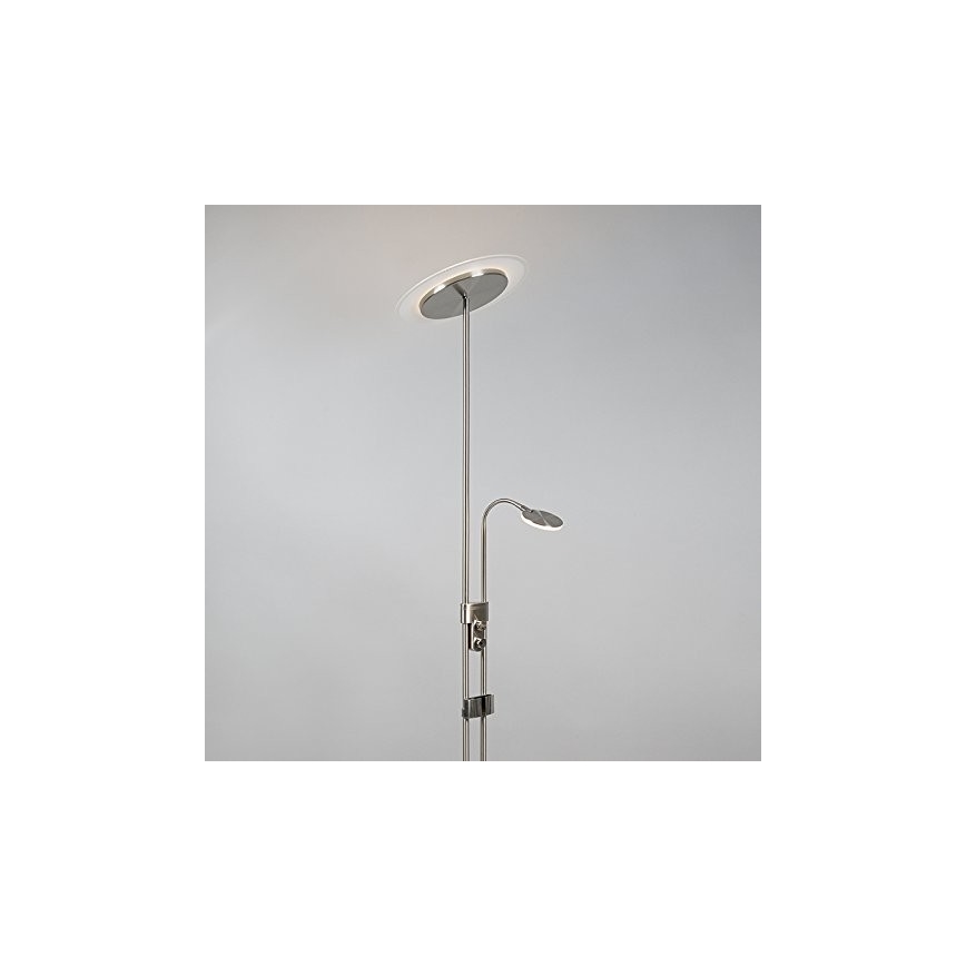 Briloner 1338-022 - LED Zatemnitvena stoječa svetilka z USB PHONE 1xLED/19,5W/230V + 1xLED/2,7W