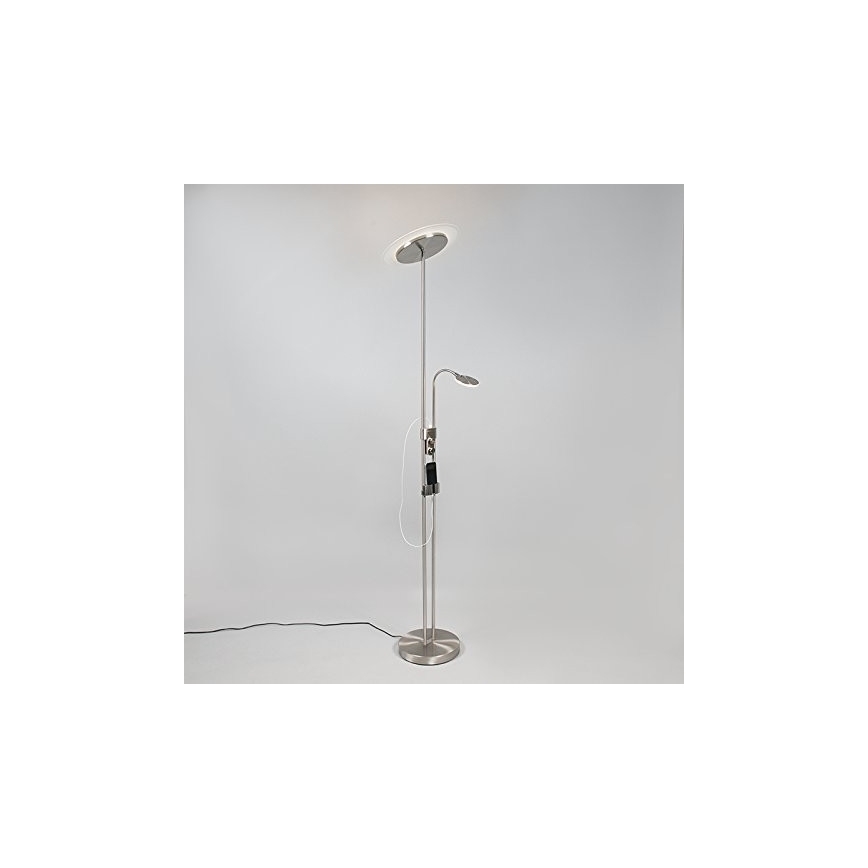 Briloner 1338-022 - LED Zatemnitvena stoječa svetilka z USB PHONE 1xLED/19,5W/230V + 1xLED/2,7W